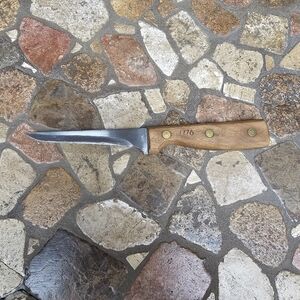 Vintage Fillet Knife with "The All Americans" and "1776" On The Wooden Handle